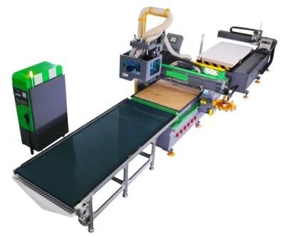 Automatic Lifting Machine CNC Router Aluminium Copper Plate Cutting