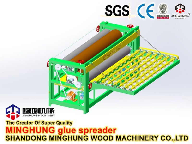 Four Rollers Plywood Veneer Glue Coating Machine