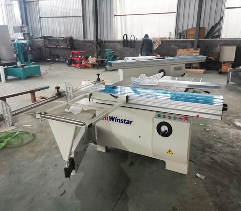 Mj6116 High Precision 1600mm Manual Adjusting 45 Degrees Tilting Small Sliding Table Panel Saw Machine
