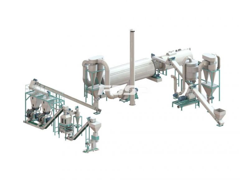 4-6 T/H Crop Waste Pellet Production Processing Line