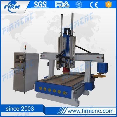 Servo Motor Atc CNC Wood Router 1325 4 Axis Drilling Saw Milling Cutting Machine