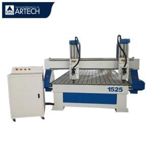 Double Head 1525 Wood Metal CNC Router Engraving Machine