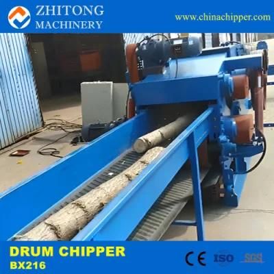 Bx216 Wood Crusher 10-15 Tons/H Drum Wood Chipper