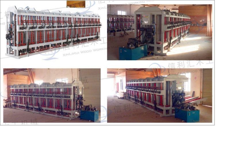 Four-Side Rotatry Hydraulic Composer, High-Frequency Wooden Plate Plying Machellones, Double-Side Spread Hydraulic Composer
