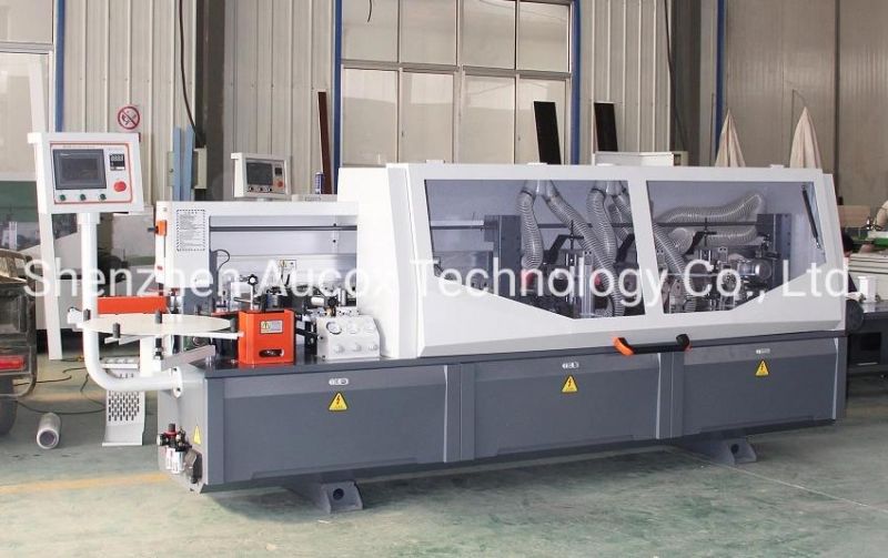 Wf360A Automatic Edge Banding Machine with Gluing/End Cutting/End Trimming/Fine Trimming/Scrapping/Buffing