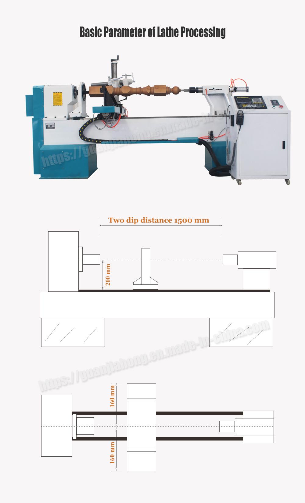 Woodworking Machine, 1530/1020/1220 Automatic CNC Wood Turning Lathe Machine