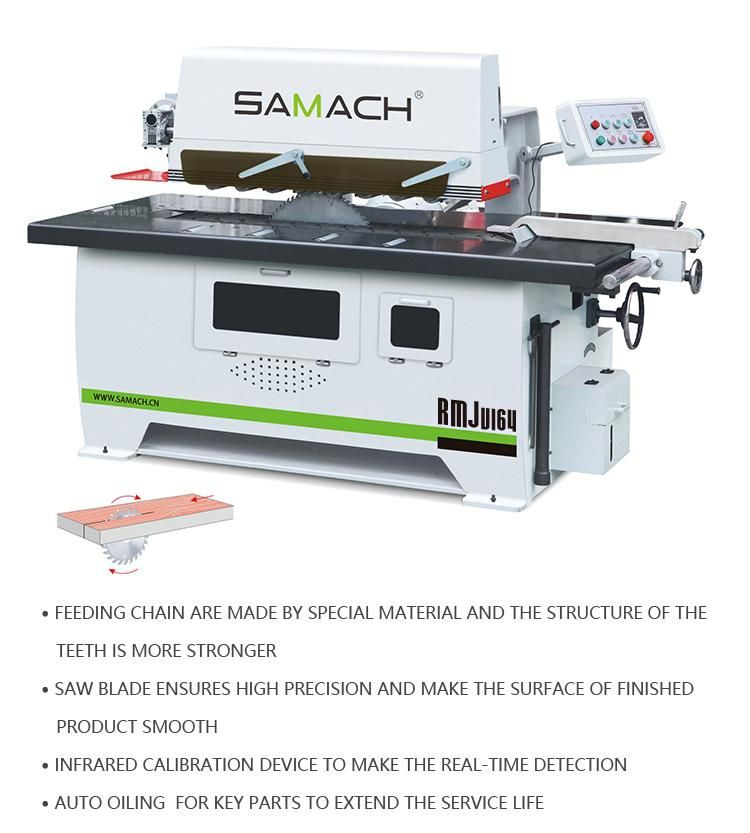 Solid Wood Cutting Machine Automatic Vertical Rip Saw