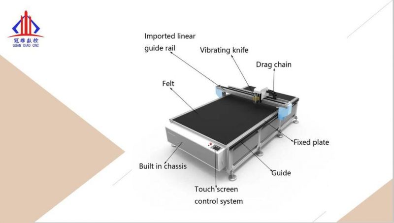 High Frequency Vibration Knife Automatic Cutting Equipment for Computer Cutting Machine of Insulation Cotton Sponge EVA Cutting