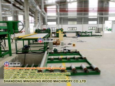 Plywood Cutting Machine Edge Sawing Machine with Roller Type