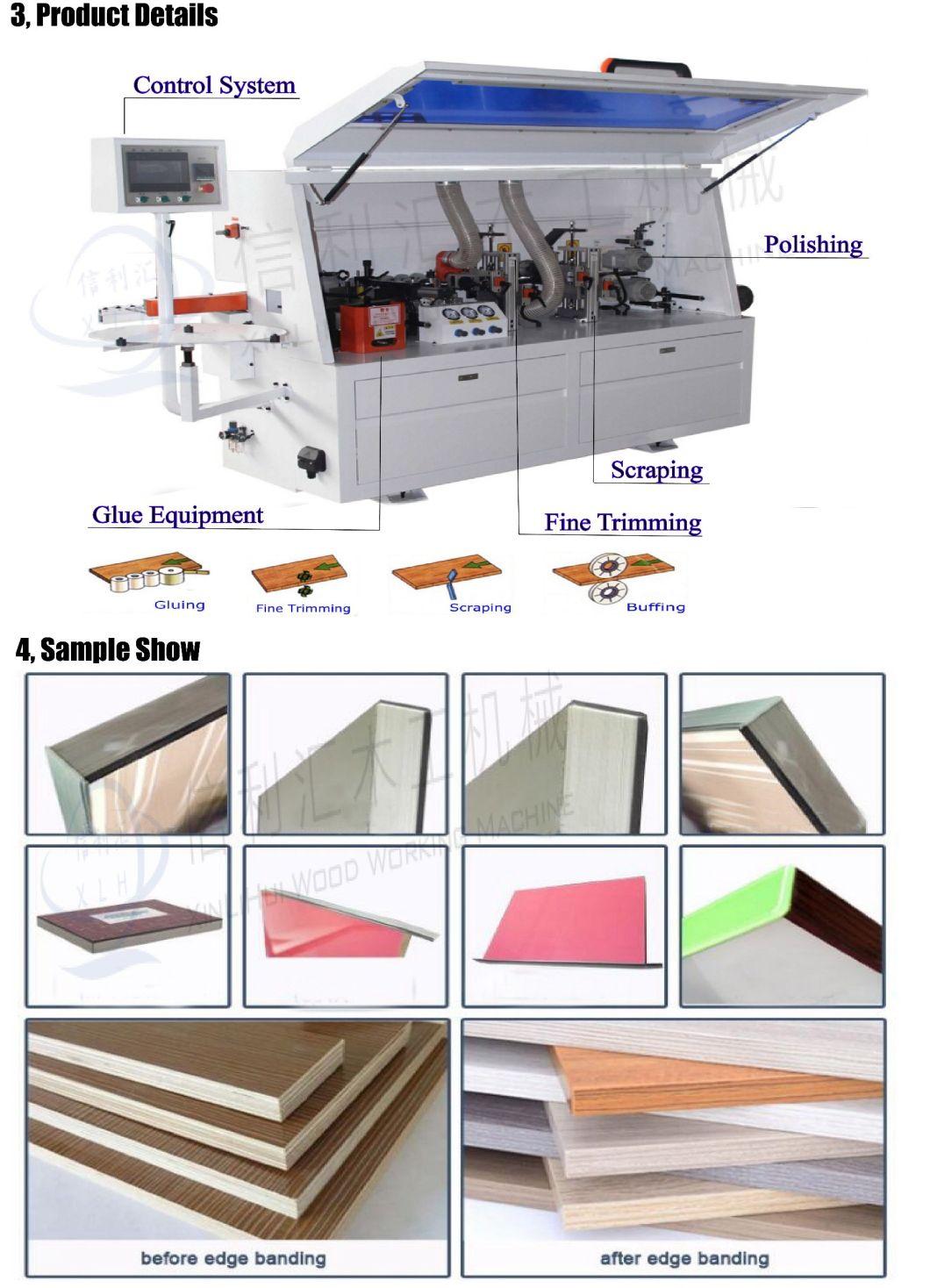 Man Made Board/ Decorative Board/ Particle Board/ Wood Veneer/ Plywood Woodworking Promotional Customized Edge Banding Machine with Hot Melt Adhesive