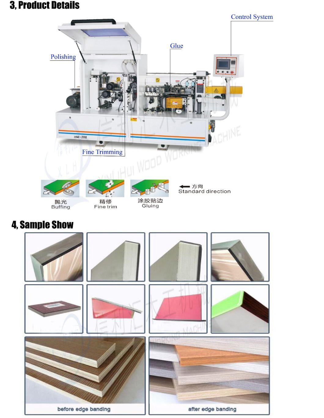 Mini Size Home Use Precision Semi Automatic Wooden Plate Woodworking Edge Banding Machine Variable Speed / Film Coated Plywood Sheet Manufacturing Machine