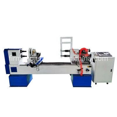 2 Axis 4 Knives CNC Wood Lathe Turning Engraving for Billiard Table Leg
