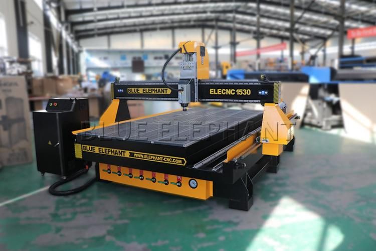 1530 Wood Door Making CNC Router Cutting Machine with Rotary Device