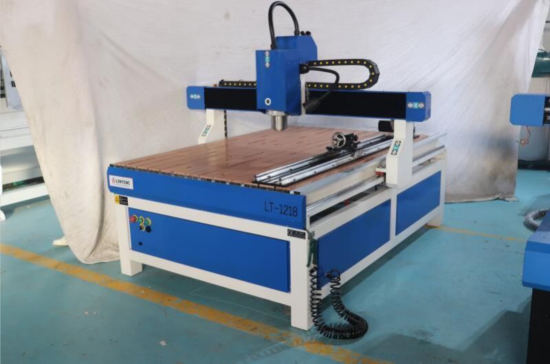 1218 1224 1325 4 Axis CNC Router 1.5kw 2.2kw 3D for Metal Wood Oak Plywood Acrylic Plastic PVC MDF Round Wood Carving Machine 1212 6090 6060 4040 4060