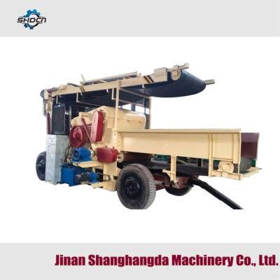 Large Machine for Sale Branch Shredder 315HP Mobile Wheel Wood Chipper