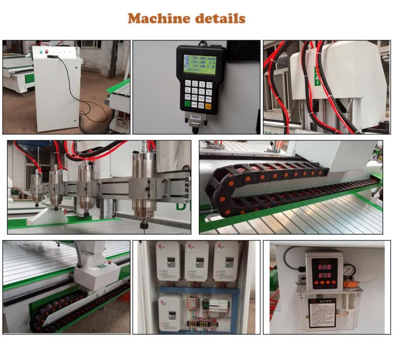 2025/2030/2040 Woodworking Machine, Multi Spindle CNC Engraving Machine, 4 Spindle Wood CNC Router for Wood, MDF, Acrylic, Plastic, Rubber