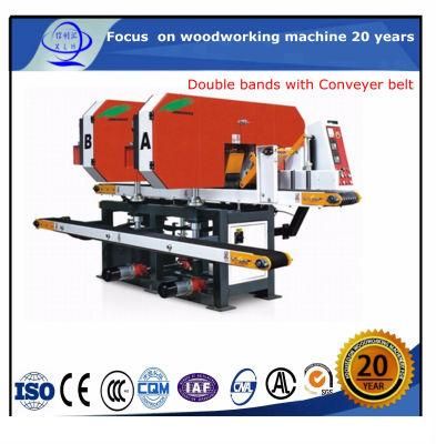 Horizontal Type Rotating Blade Band Saw Machine for Furniture/ Horizontal Resawer Wood Cutting Saw for Log Cutting Machine 45 Degree Inclinable