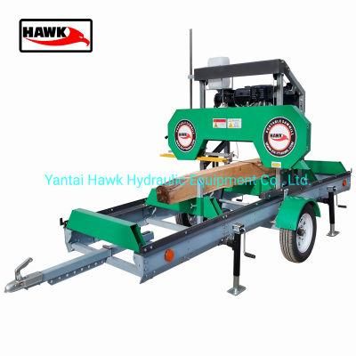 Petrol Engine Forest Timber Portable Band Sawmill