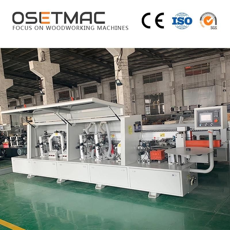 Osetmac Economic Edge Banding Machine Sys-468 with Cornor Rounding Woodworking Fully Auto Automatic Cheap 3mm CNC PUR Through Feed Linear Multifunction Door Wo