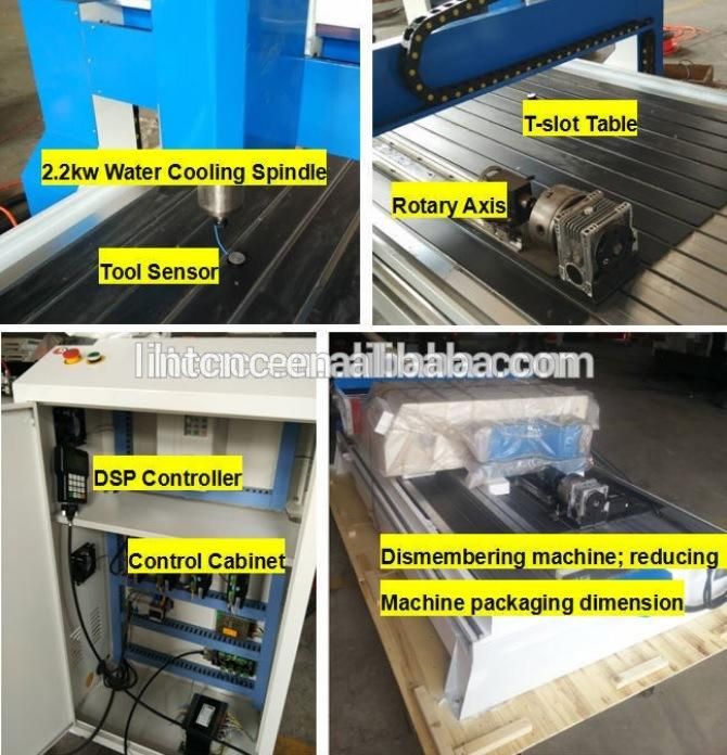 Lintcnc 9012 Suitable 2200W Spindle Cutting Engraver Router CNC Milling Machine Engraving Frame