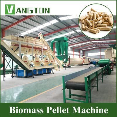 Straw Rice Husk Biomass Pellet Granulator Machine 110 Kw Ring Die Pellet Machine 560 1.5-2 T/H