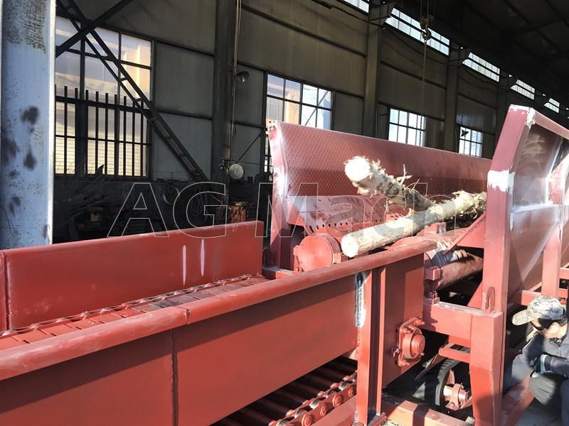 Mobile Log Debarking Machine Diesel Engine Wood Debarker for Sale