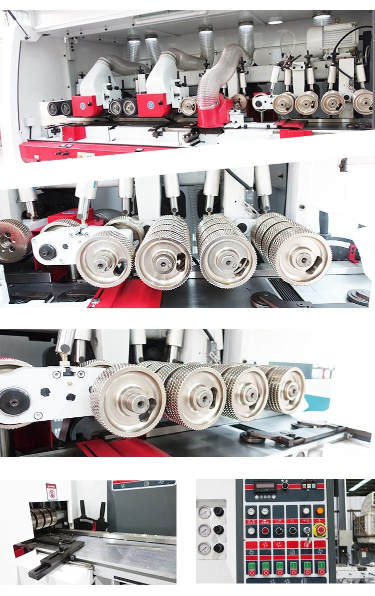 ZICAR high quality 6 spindles four side moulder machine woodworking