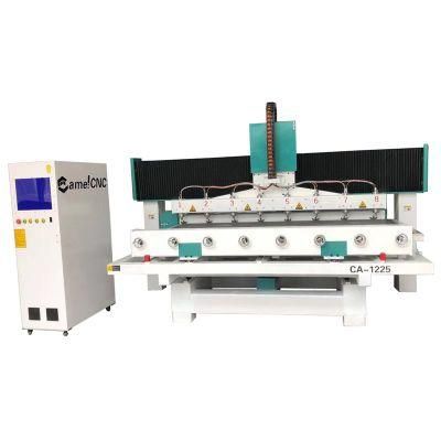 CNC Router Woodworking Machinery Ca-1225 4 Axis Multi 8 Heads CNC Router for Wood Working