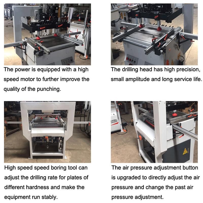 Single Line Horizontal Wood Drilling Machine for Furniture