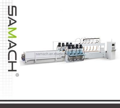 Germany Beckhoff Advanced CNC System Eight Shafts CNC Double-Sided Milling Machine