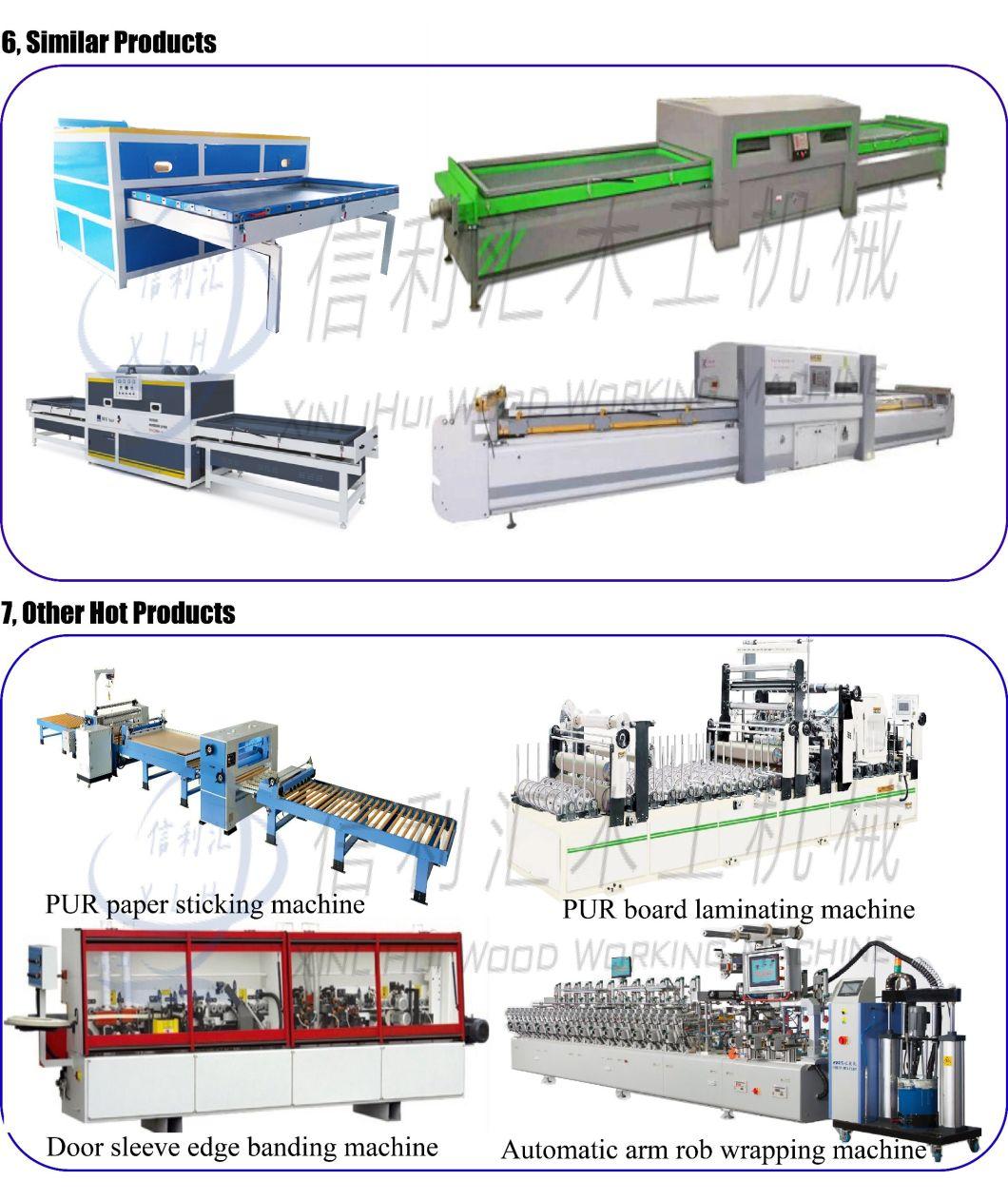 Vacuum Pressing Machine for PVC Screen High Gloss, Profiles Door Panels with Engraved Designs and Engraved Shutters for Wardrobes, Kitchens Frame