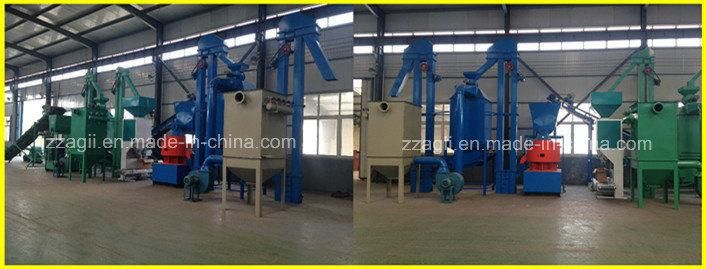 Biomass Pine Wood Pellet Plant 1t Sawdust Wood Pellet Production Line