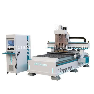 Pneumatic 4 Heads Automatic Carving Machine Woodworking Machinery CNC Router 1325