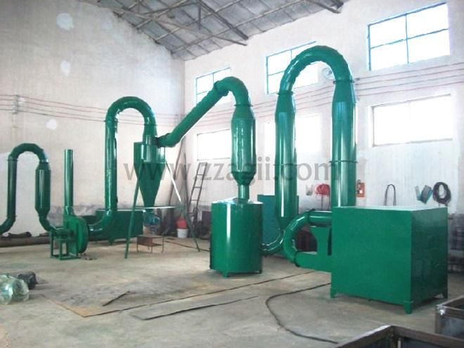 Biomass Energy Efficient Hot Air Flow Pipe Dryer for Sawdust
