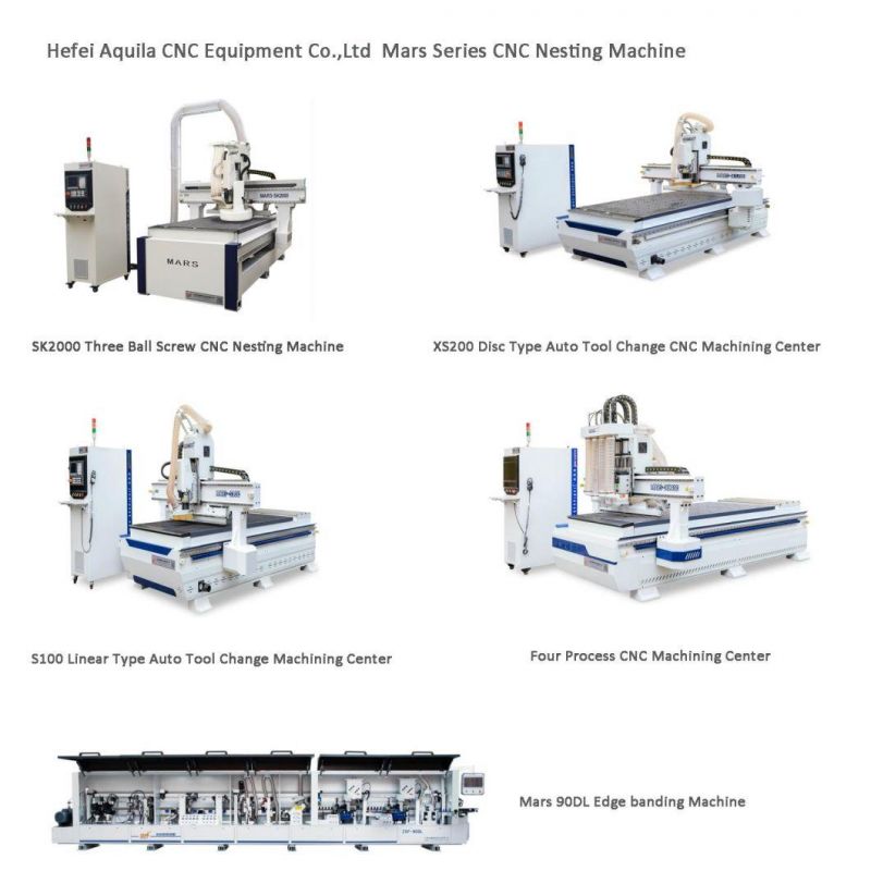 Mars S400-K1 CNC Nesting Machine with Auto Tool Change Full Ball Screw for 3 Axis Used for Molded Door Processing