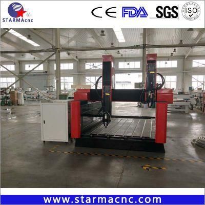 Stone Caving 1325 1530 2030 CNC Router Machine with Two Head