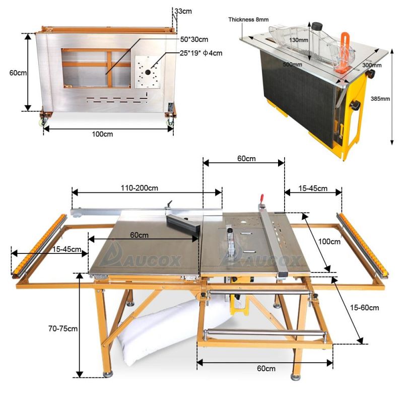 Hot Sale Small Sliding Table Panel Saw Wood MDF Board Cutting Panel Saw Woodworking Machine