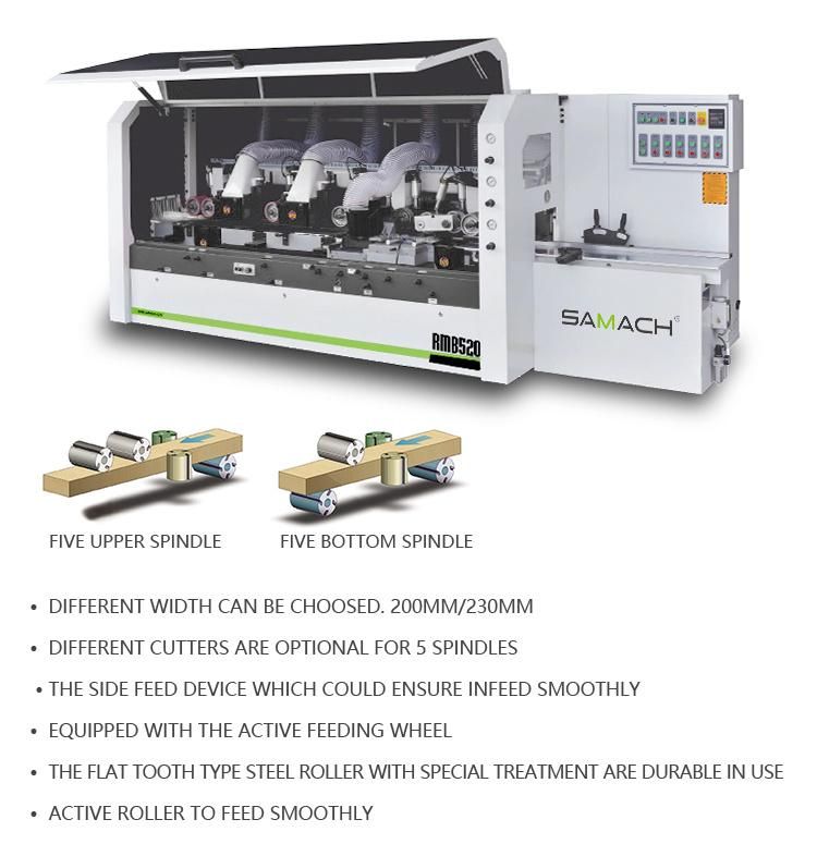 High Quality Automatic Five Spindles Four-Side Planer
