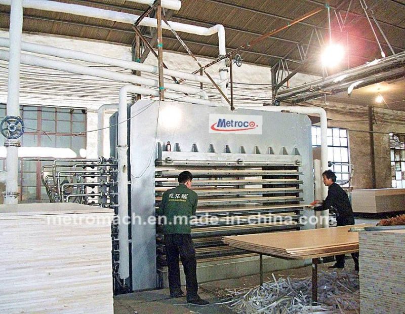 Woodworking Machine Face Veneer 15 Layers Hot Press Machine for Plywood Making
