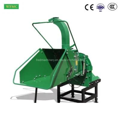 New Condition Tractor Attachment Forestry Wood Cutter Machine 8 Inches Mechanical in-Feeding System Wc-8m Shredder