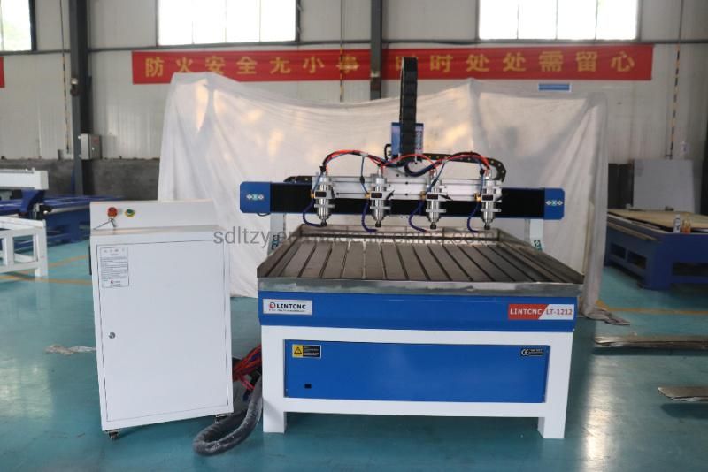 Fast Speed 4 Spindle Wood CNC Router 1212 CNC Cutting Engraving Machine with Multi Head for Woodworking