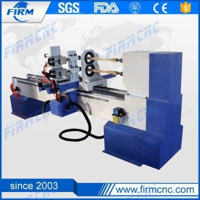 CNC Wood Lathe Carving Machine with Spindle for Staircase, Rome Column, Baseball Bat, Chair Legs