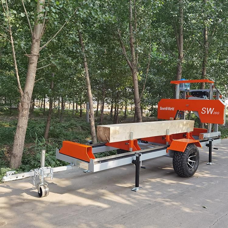 Saw Blade Wood Processor Wood Cutting Machine Horizontal Portable Sawmill