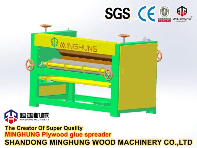 Four Rollers Plywood Veneer Glue Coating Machine