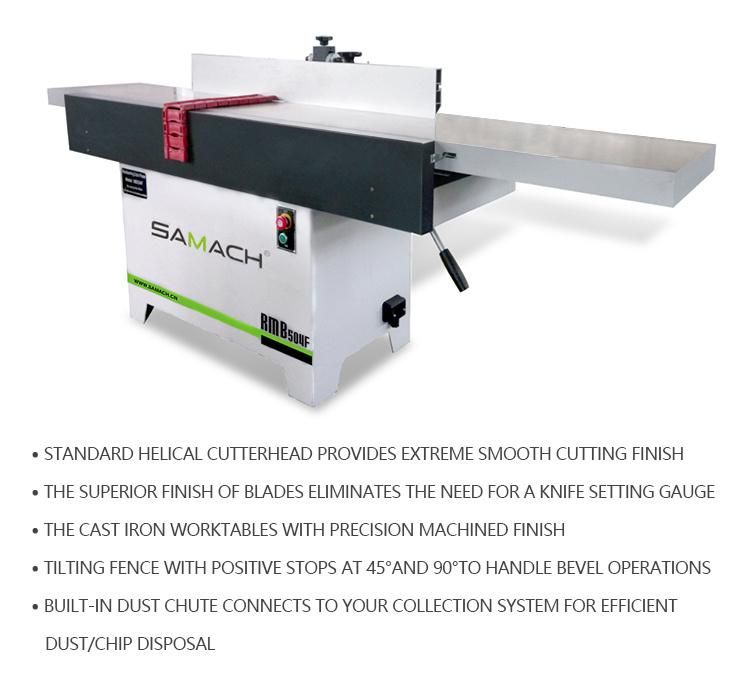 High Precision Electric Wood Surface Planer Machine for Woodworking