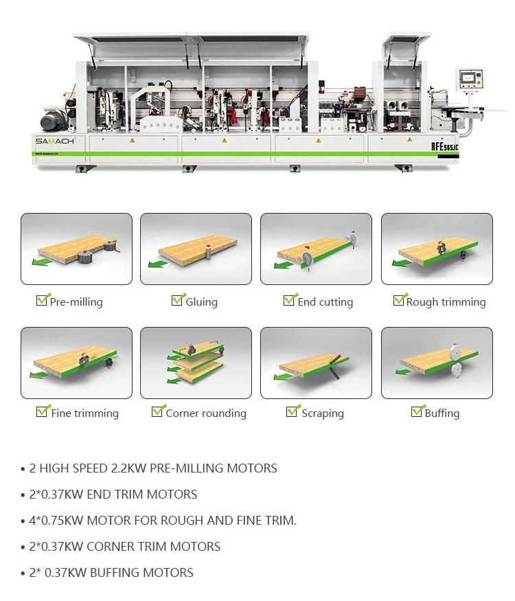 Wood Furniture Pre Milling Automatic Edge Banding Machine