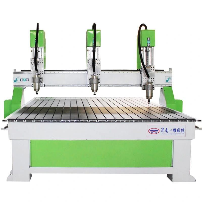 1325 2 Heads Work Independently Water Cooling Spindle Wood CNC Router Machinery