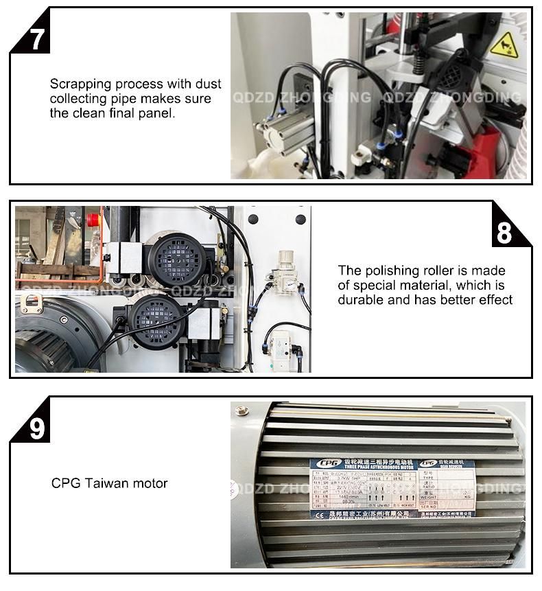 Plywood Automatic Edge Bander Machine Edge Banding Machine with Pre Milling