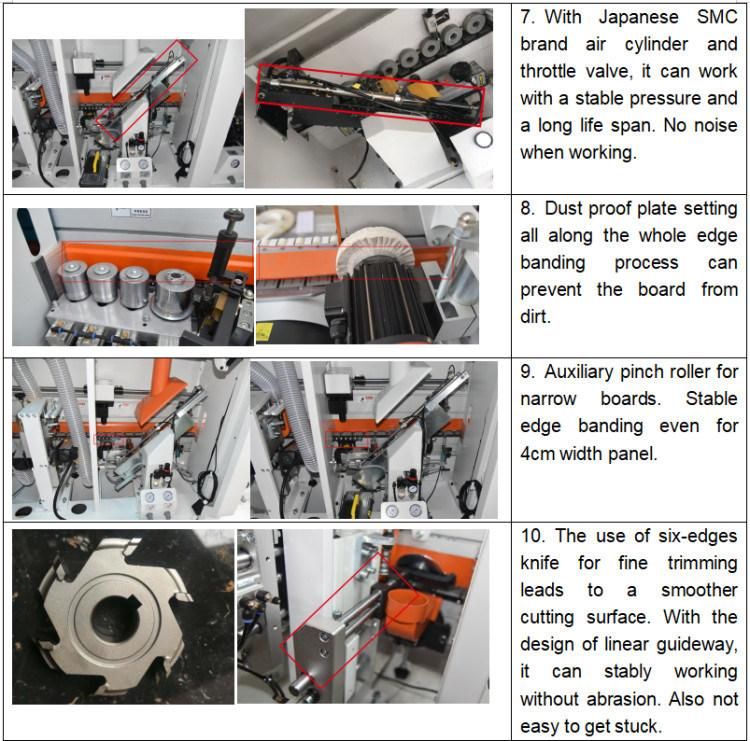 Straight Automatic Edge Banding Machine PVC Edge Bander for Furniture