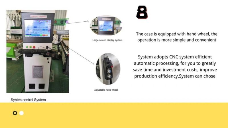 Hqd 9kw Wind-Cooled Spindle Motor, Straight Servo Knife Library 12 Knife Atc CNC Router